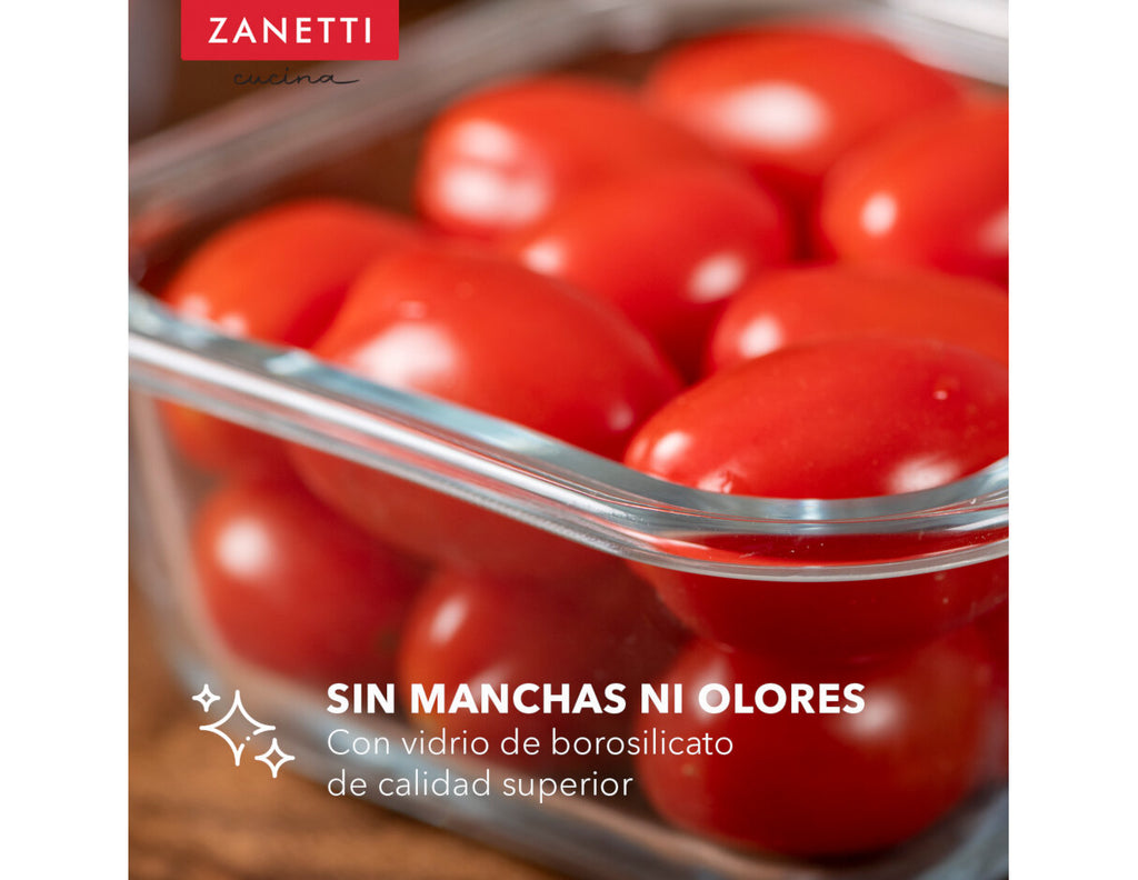 Juego de 19 piezas - 15 Contenedores Herméticos de Vidrio para Alimentos y Tapa con Válvula para Liberación de Vapor y 4 bolsas silicona para almacenamiento de alimentos