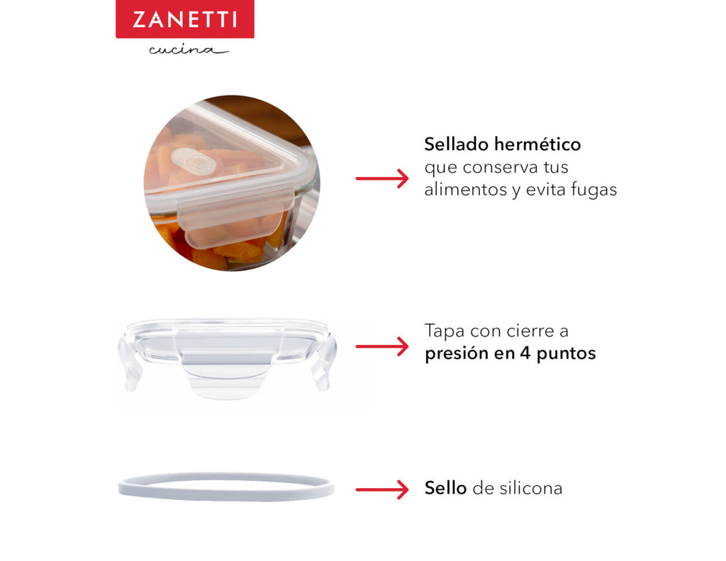 Juego de 19 piezas - 15 Contenedores Herméticos de Vidrio para Alimentos y Tapa con Válvula para Liberación de Vapor y 4 bolsas silicona para almacenamiento de alimentos